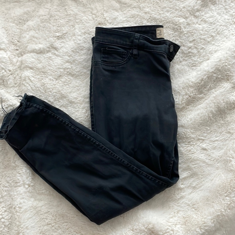 Hollister low waisted black pants